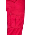 Velilla 103002S pracovní kalhoty kapsáče strečové pánské dámské červené