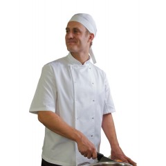 Denny's AFD ThermoCool kuchařský rondon krátký rukáv - barva bílá