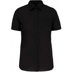 Kariban K548 černá dámská košile s krátkým rukávem