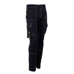 Nine Worths USAIN pracovní kalhoty džínové pánské i dámské tmavě modré