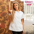 Giblor´s Chiara kuchařský rondon dámský krátký rukáv bílá