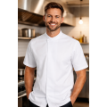 Kentaur 23692 kuchařský rondon krátký rukáv pánský dámský tencel bílý