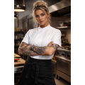 Kentaur 23692 kuchařský rondon krátký rukáv pánský dámský tencel bílý