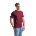 Fruit of the Loom F610820 pracovní trička pánské i dámské krátký rukáv vínově červená