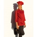 Giblor´s Livorno kuchařský rondon dlouhý rukáv - barva červená