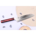 Sakai Takayuki Nanairo Kengata Gyuto japonský damaškový nůž 19cm VG10 rukojeť ABSoctagonal