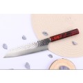 Sakai Takayuki Nanairo Kengata Gyuto japonský damaškový nůž 19cm VG10 rukojeť ABSoctagonal