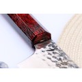 Sakai Takayuki Nanairo Kengata Gyuto japonský damaškový nůž 19cm VG10 rukojeť ABSoctagonal