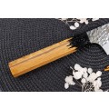 Sakai Takayuki 33 Damascus Kokushin Kengata japonský kuchařský nůž 19cm dub