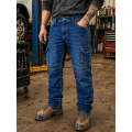 Velilla riflové stretch pracovní pánské kalhoty modrý denim