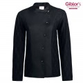 Giblor´s Minerva kuchařský rondon dámský dlouhý rukáv - barva černá