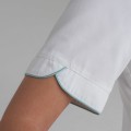 Giblor´s Tania zdravotnická halena dámská krátký rukáv bílá modrý lem