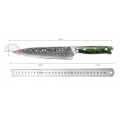 MARMITON Noriko japonský kuchařský damaškový nůž 20cm rukojeť zelená pryskyřice VG10