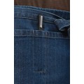 Kariban K886 džínová číšnická zástěra do pasu s kapsou 100% bavlna - barva modrý denim