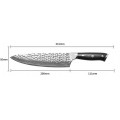 MARMITON Nanami japonský damaškový nůž Tiny Wave 20cm rukojeť G10