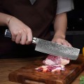 MARMITON Yoshio Nakiri japonský damaškový nůž 18cm rukojeť modrá plástev pryskyřice