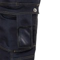 Nine Worths USAIN pracovní kalhoty džínové pánské i dámské tmavě modré