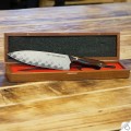 Dellinger KITA North damaškový japonský kuchařský nůž 20 cm desert iron wood