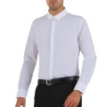Giblor´s Prince pánská košile dlouhý rukáv Slim Fit - barva bílá