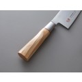 Suncraft Senzo Octagon japonský damaškový kuchařský nůž univerzální 15cm dřevěná rukojeť