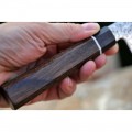 Suncraft Kiritsuke Octagon japonský damaškový kuchařský nůž 20 cm - barva dřevo