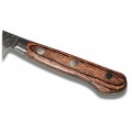 Suncraft Tsuchime Sujihiki japonský plátkovací damaškový nůž 24 cm - barva dřevo
