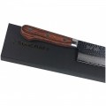 Suncraft Tsuchime Sujihiki japonský plátkovací damaškový nůž 24 cm - barva dřevo