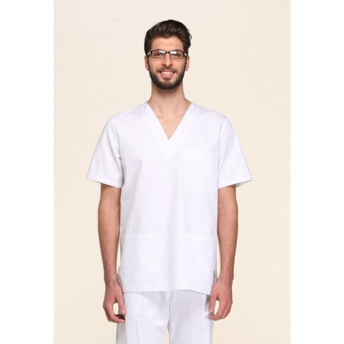 Giblor´s Piero lékařská košile krátký rukáv 100% bavlna pánská - barva bílá