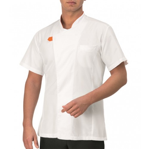 Giblor´s Giorgio kuchařský rondon krátký rukáv - barva bílá