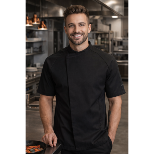 Kentaur 23500 kuchařský rondon pánský krátký rukáv černý