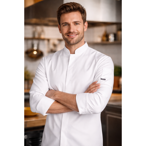 Kentaur 23535 kuchařský rondon dlouhý rukáv pánský dámský bílý