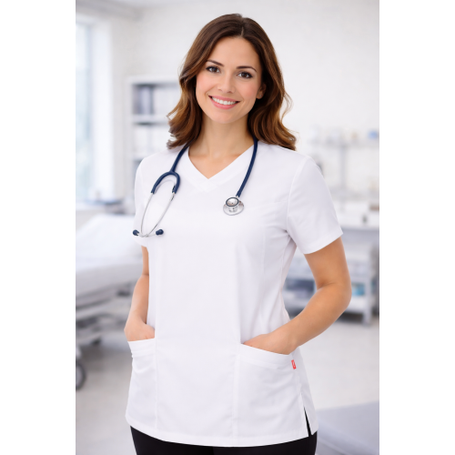 Velilla STELLA zdravotnická halena dámská strečová bílá