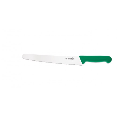 Kuchařský nůž vroubkovaný Giesser Messer 25cm univerzální - barva zelená
