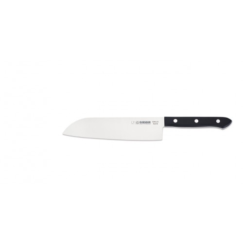 Kuchařský nůž kovaný Santoku light Giesser Messer 18cm - barva černá