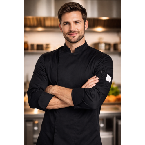 Giblor´s Augustin kuchařský rondon dlouhý rukáv pánský černá