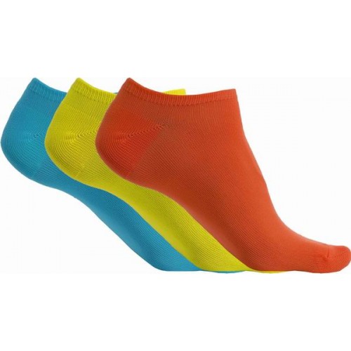 PROACT kotníkové ponožky z mikrovlákna 3 ks - barva ora/žlu/azu