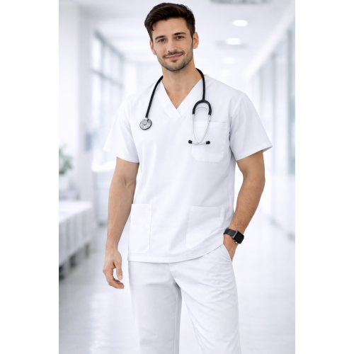 Velilla 800 zdravotní uniforma set halena a kalhoty pánské i dámské bílé Velilla 800 zdravotní uniforma set halena a kalhoty pánské i dámské bílé