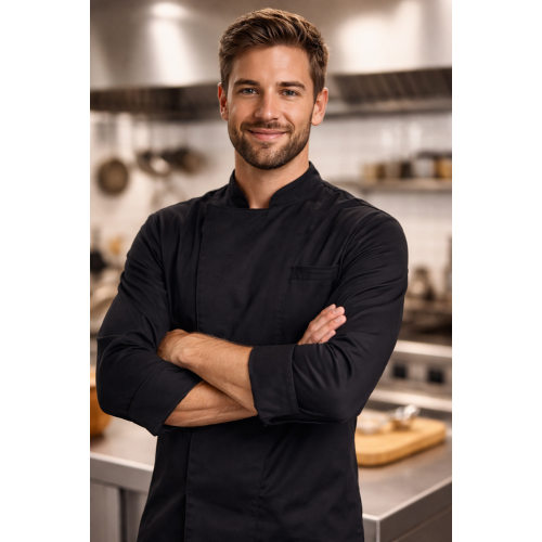 Giblor´s Raul kuchařský rondon dlouhý rukáv pánský dámský černá