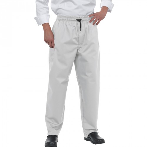 Denny's Le Chef Professional DF54 pánské kuchařské kalhoty bílá
