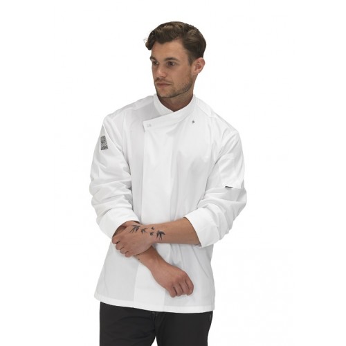 Denny's Le Chef Profesional DF91 kuchařský rondon dlouhý rukáv - barva bílá