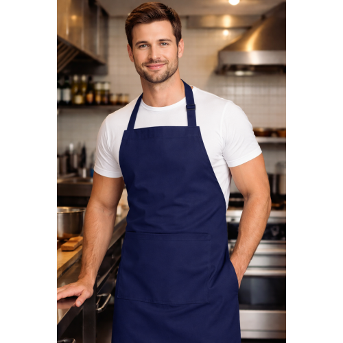 Velilla 404203 zástěra s laclem a kapsami pánská i dámská tmavě modrá