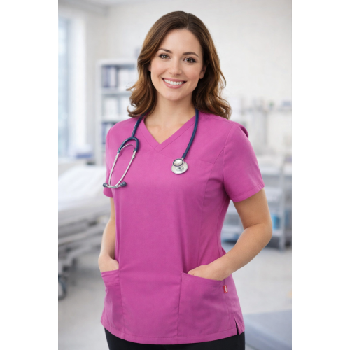 Velilla STELLA zdravotnická halena dámská strečová růžová orchidej