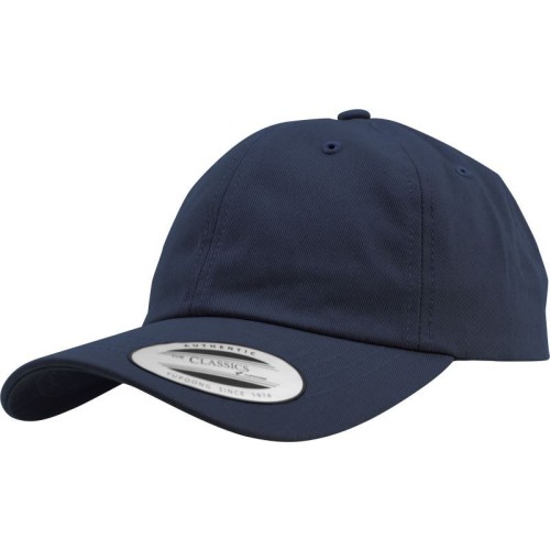 Flexfit 6245CM 6 panelová bavlněná keprová kšiltovka Dark Navy