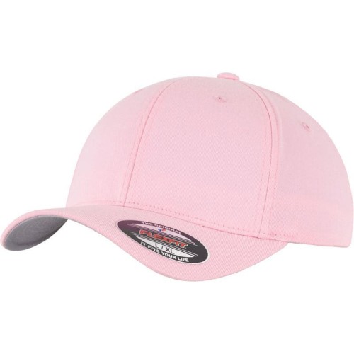 Flexfit 6277 6 panelová vlněná česaná kšiltovka Flexfit Pink