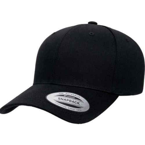 Flexfit 6389 6 panelová Snapback kšiltovka „Retro“ černá