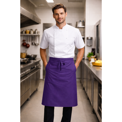 Denny´s DP100 kuchařská zástěra do pasu fialová