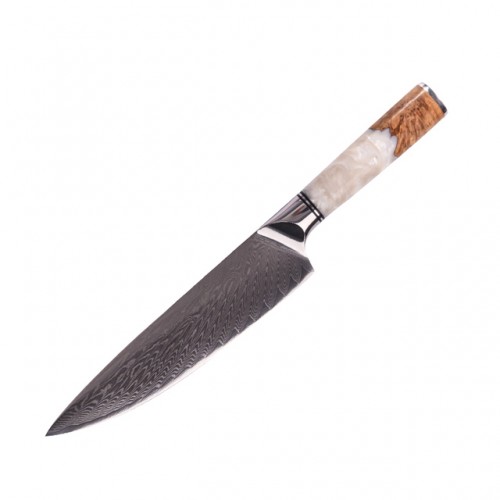 MARMITON Goro japonský damaškový nůž 21cm bílá pryskyřice/Pakkawood VG10