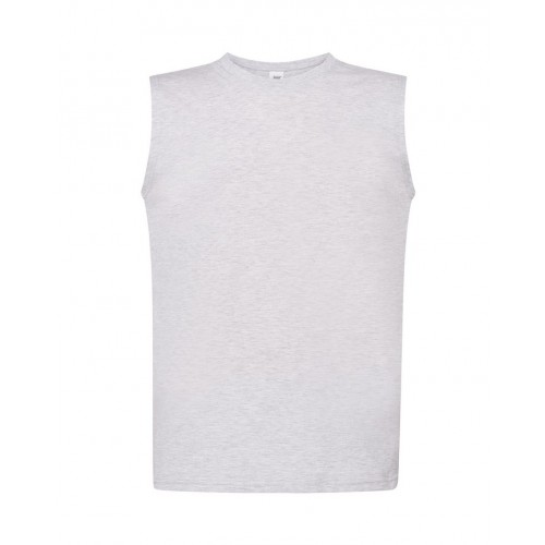 JHK pánské tričko bez rukávů bavlna Ash Melange