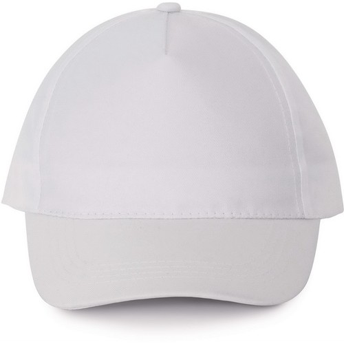 K-up kšiltovka polyester 5 panelů White