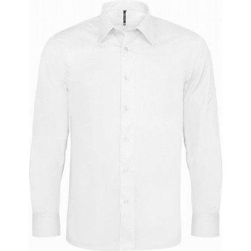 Kariban K529 pánská košile dlouhý rukáv strečová bílá